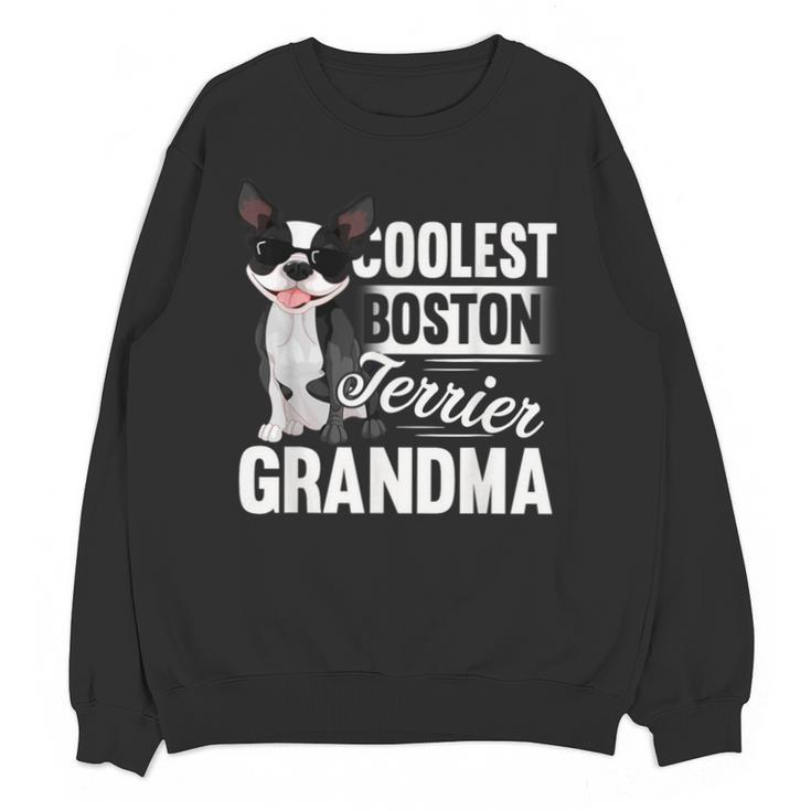 Coolest Boston Terrier Grandma Dog Unisex Sweatshirt