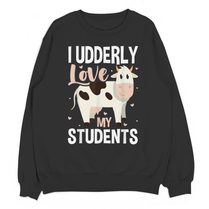 Cow Teacher Lover Unisex Sweatshirt