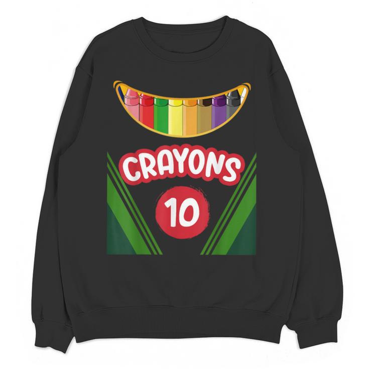 Crayon Box Fun Teacher Student Crayon Squad Halloween 2022 Unisex Sweatshirt