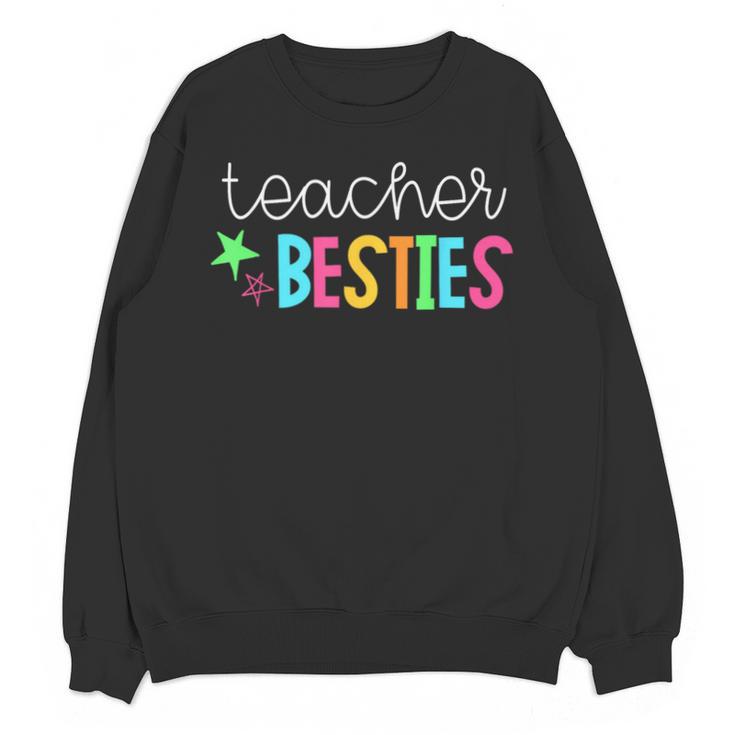 Cute Teacher Shirt Teacher Besties Unisex Sweatshirt