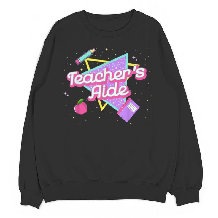 Cute Teacher's Aide Shirt 80's 90's Back To School For Men Women Unisex Sweatshirt