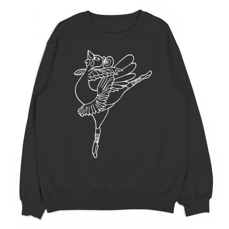 Dancing Turkey Happy Thanksgiving Day Ballet Dance Teacher Unisex Sweatshirt
