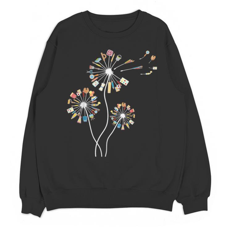 Dandelion Art Shirt For Artist Or Art Teacher Creative Art Unisex Sweatshirt