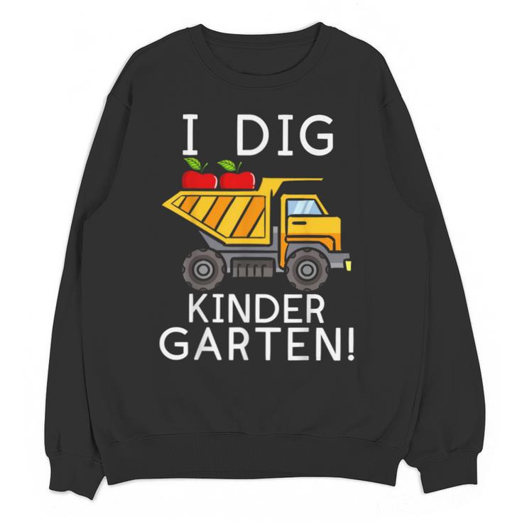 I Dig Kindergarten Student Teacher Construction First Day Unisex Sweatshirt