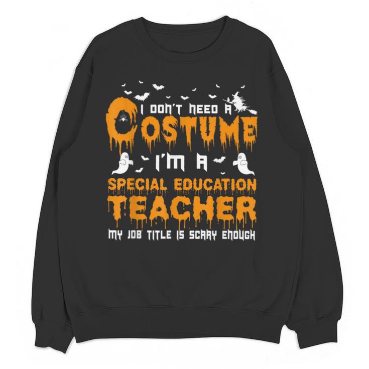 I Don't Need A Costume Special Education Teacher Halloween Unisex Sweatshirt