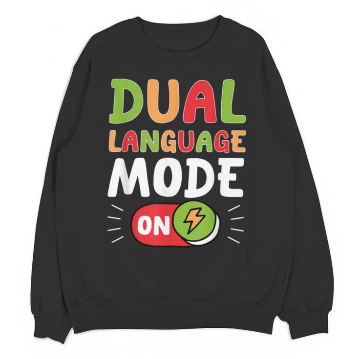 Dual Language Teacher Bilingual Teacher Unisex Sweatshirt