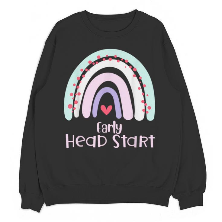 Early Headstart Cute Retro Rainbow Teachers Unisex Sweatshirt