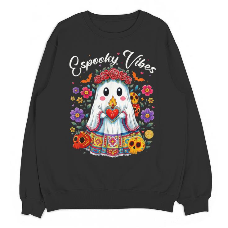 Espooky Vibes Maestra Halloween Spanish Mexican Teacher Unisex Sweatshirt