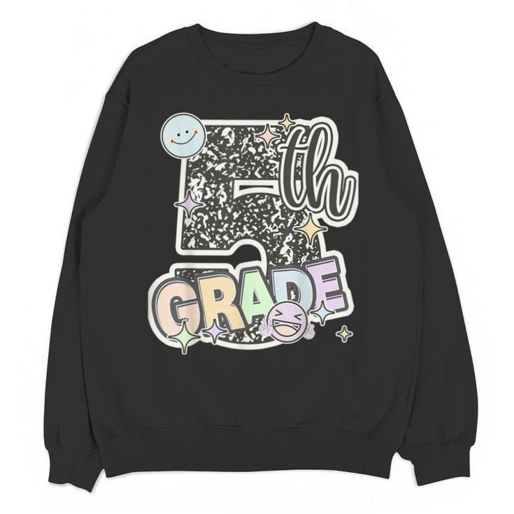 First Day Of Fifth Grade Composition Notebook Teacher Unisex Sweatshirt