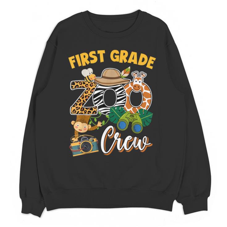 First Grade Zoo Field Trip Squad Matching Teacher Students Unisex Sweatshirt