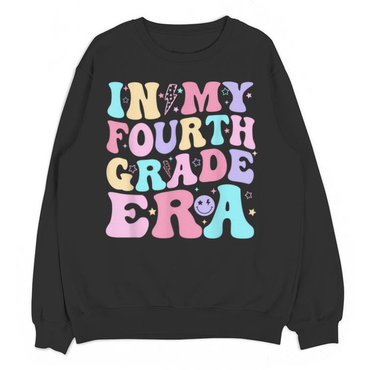 In My Fourth Grade Era Girl Back To School 4th Grade Teacher Unisex Sweatshirt