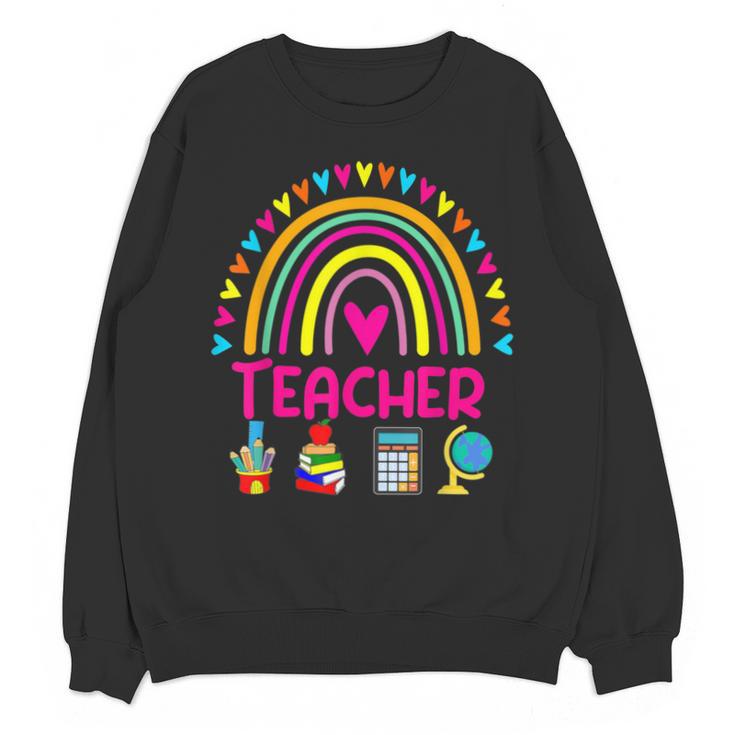 Future Kids Career Teacher Rainbow Boy Girl Graduations Unisex Sweatshirt
