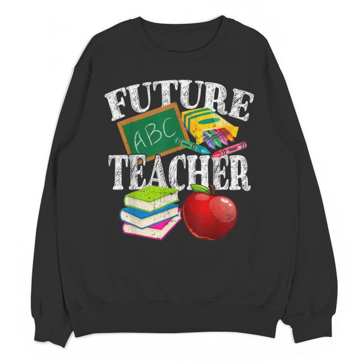 Future Teacher With Canyon And Book Teacher Men Women Girls Kids Unisex Sweatshirt