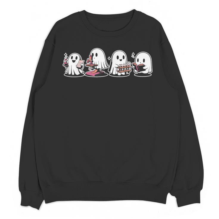 Ghost Science Teacher Chemistry Laboratory Halloween Unisex Sweatshirt