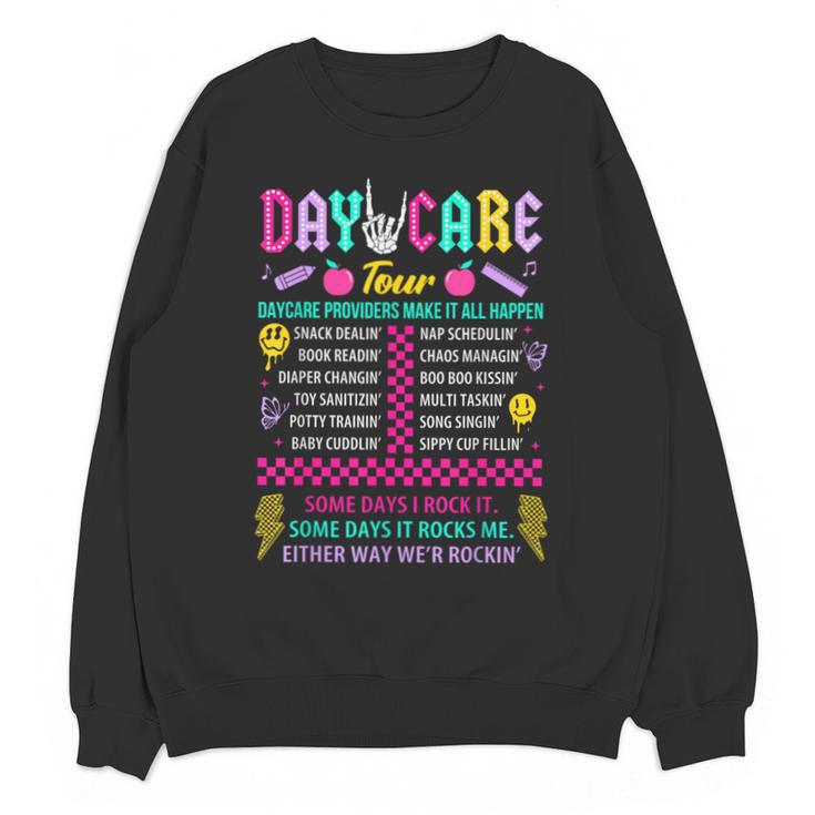 Groovy Day Care Some Days I Rock It Day Care Teacher Life Unisex Sweatshirt