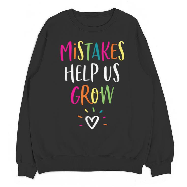 Growth Mindset Positive Back To School Teacher Student Unisex Sweatshirt