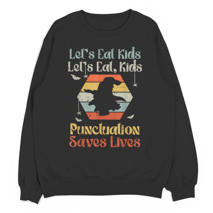 Halloween Lets Eat Kids English Teacher Costume Women Unisex Sweatshirt