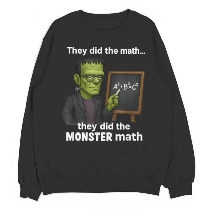 Halloween Monster Math Pun Teacher Humor Unisex Sweatshirt