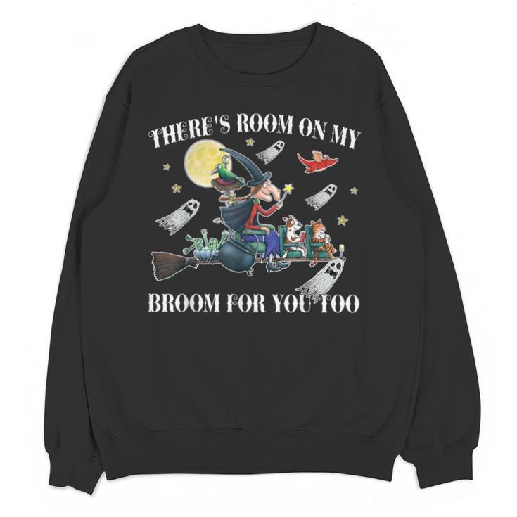 Halloween There's Room On My Broom For You Too Teacher Unisex Sweatshirt