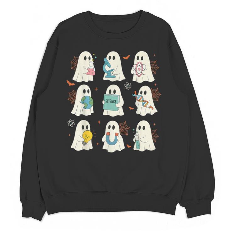 Halloween Science Teacher Student Ghost Laboratory Men Women Unisex Sweatshirt