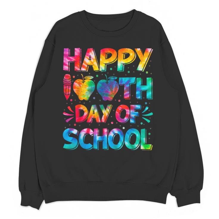 Happy 100th Day Of School Teacher Student 100 Days Tie Dye Men Women Kids Unisex Sweatshirt