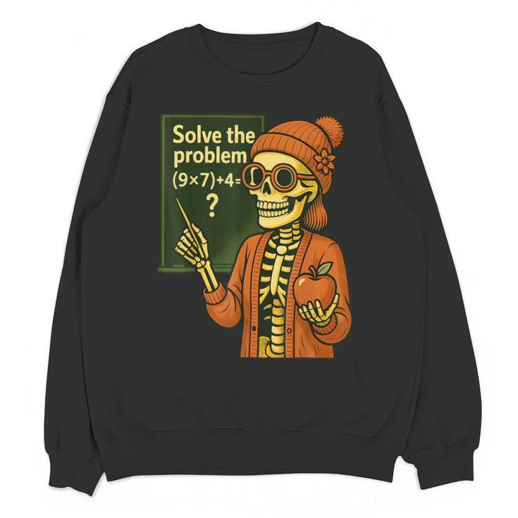 HUGvyn Halloween Skeleton Six Seven 67 Meme PEMDAS Teacher Unisex Sweatshirt