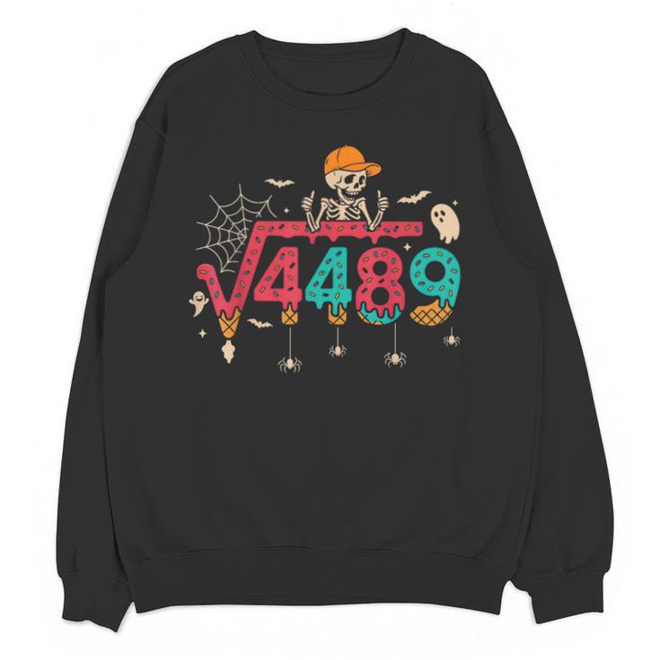 HUGvyn Square Root 4489 Math Teacher 67 Meme Halloween Unisex Sweatshirt