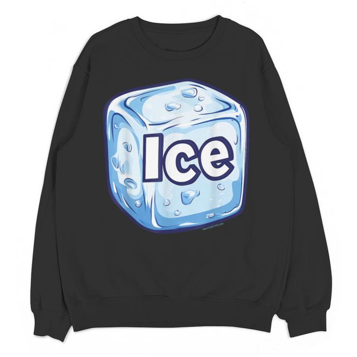 Ice Halloween Pun Costume Easy Lazy Team Group Teacher Unisex Sweatshirt