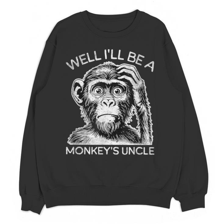 Well I'Ll Be a Monkey's Uncle Teacher And Student Unisex Sweatshirt