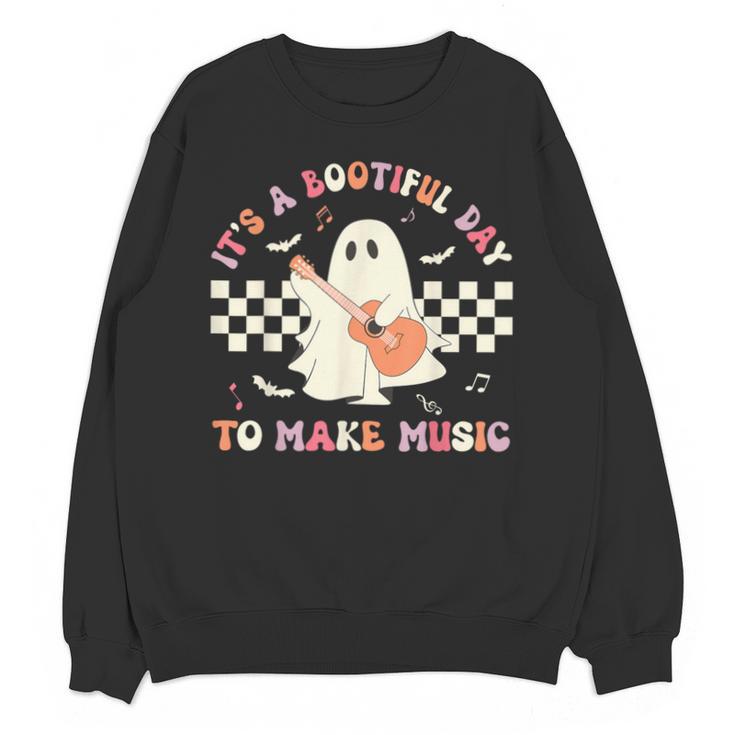 It's A Bootiful Day To Make Music Teacher Musician Halloween For Men Women Kids Unisex Sweatshirt