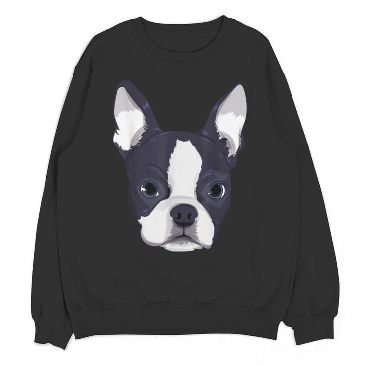 Kids Boston Terrier Dog For Women And Girls Unisex Sweatshirt