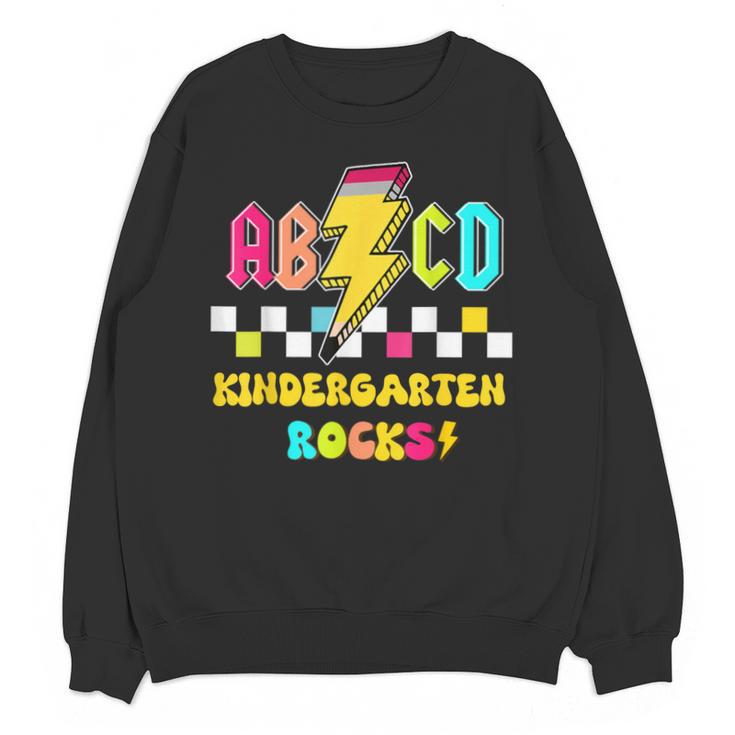 Kindergarten ABCD Rocks Teacher Student Back To School Unisex Sweatshirt