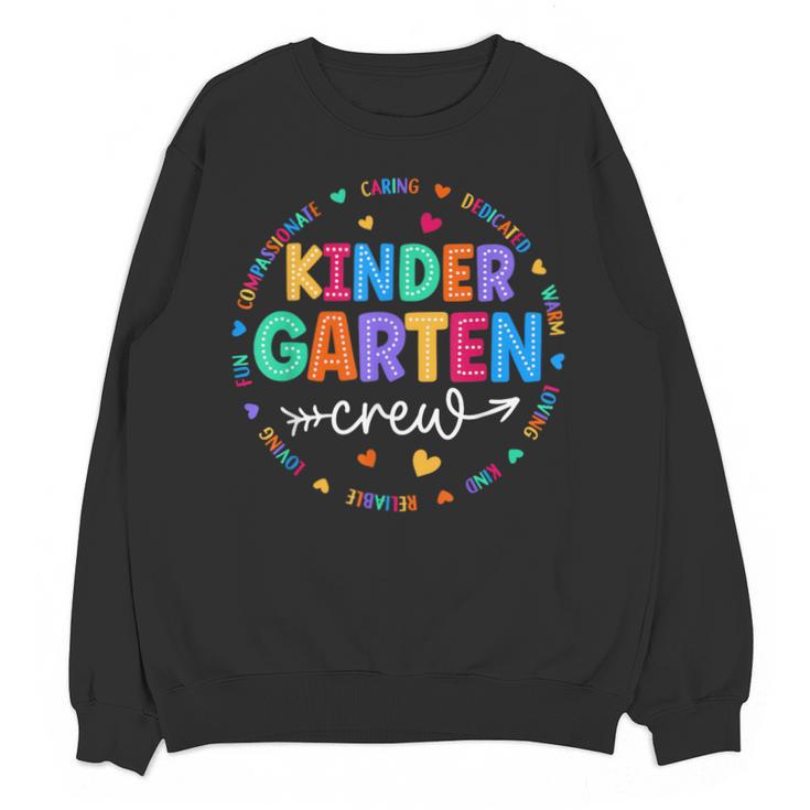 Kindergarten Crew Back To School Kindergarten Teacher Kids Unisex Sweatshirt
