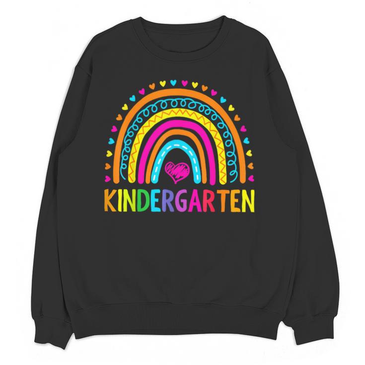 Kindergarten Rainbow Girls Boys Teacher First Day Of School Unisex Sweatshirt