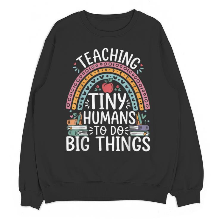 Kindergarten Teacher Tiny Humans Pre-School Teacher Unisex Sweatshirt