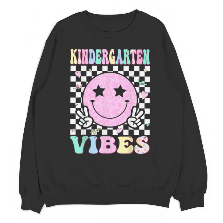 Kindergarten Vibes First Day Of School Kindergarten Teacher Unisex Sweatshirt