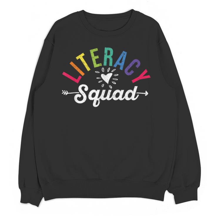 Literacy Squad Reading Teacher Interventionist Specialist Unisex Sweatshirt