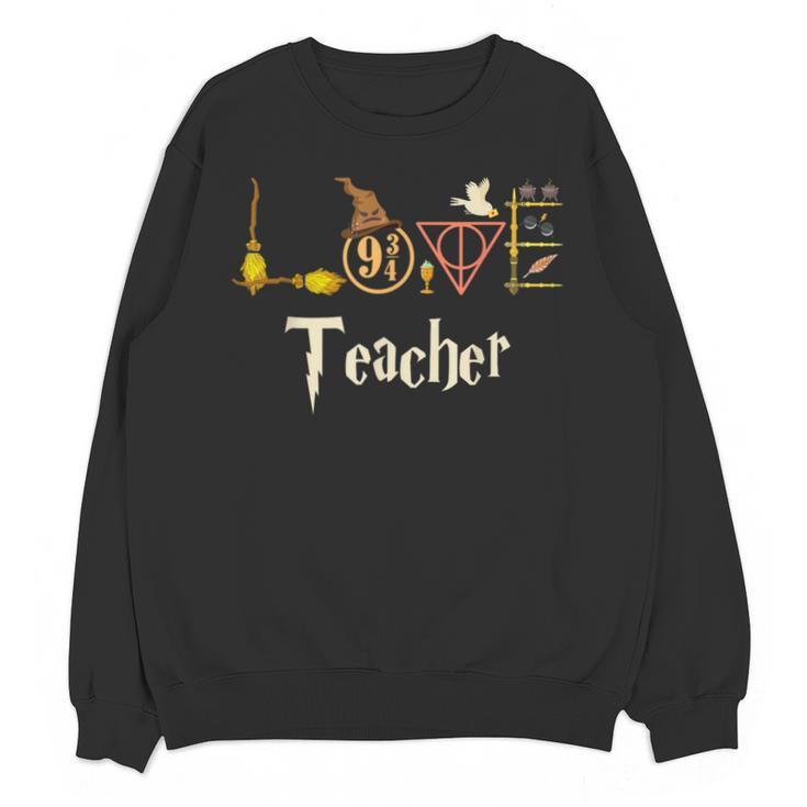 Love Teacher Wizards Back To School Halloween Unisex Sweatshirt