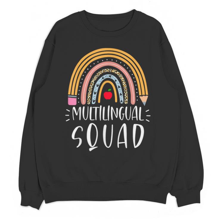 Multilingual Squad Multilingual Teacher Appreciation Kids Unisex Sweatshirt