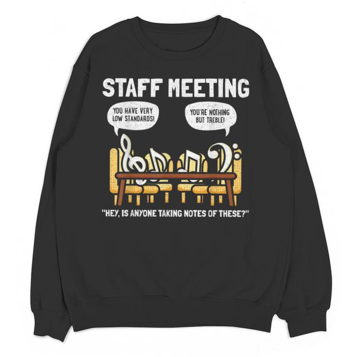 Music Theory Musician Music Teacher Musical Notes For Men Women Girls Kids Unisex Sweatshirt