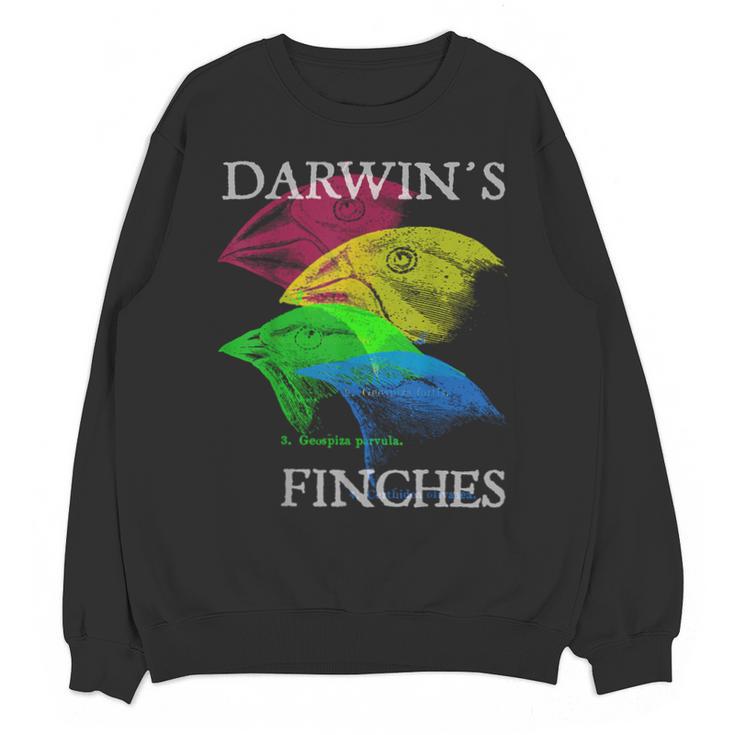 Nerdy Darwin's Finches Evolution Science Biology Teacher Unisex Sweatshirt