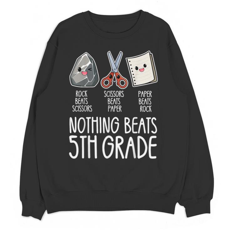 Nothing Beats 5th Grade Back To School Kids Teachers Unisex Sweatshirt