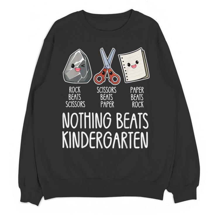 Nothing Beats Kindergarten Back To School Kid Teacher Unisex Sweatshirt