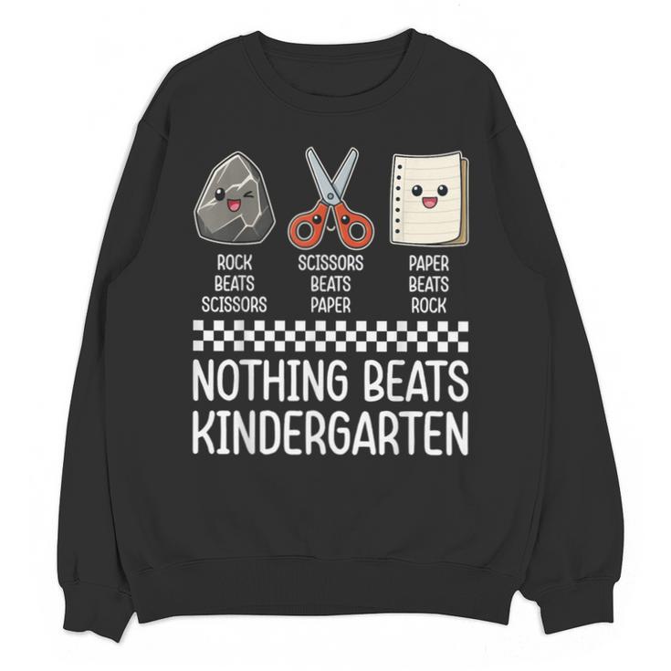 Nothing Beats Kindergarten Back To School Kids Teacher Unisex Sweatshirt