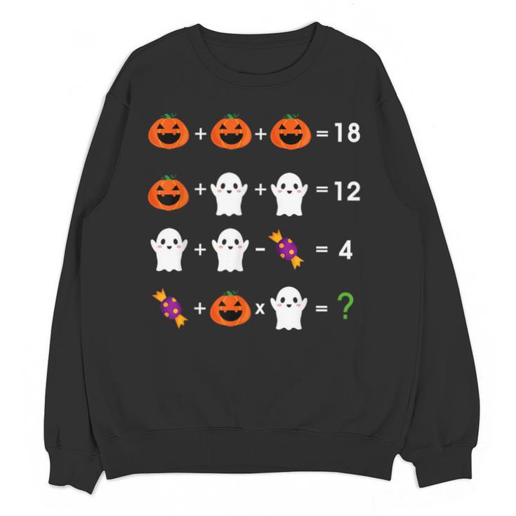 Order Of Operations Halloween Quiz Math Teacher For Men Women Kids Unisex Sweatshirt