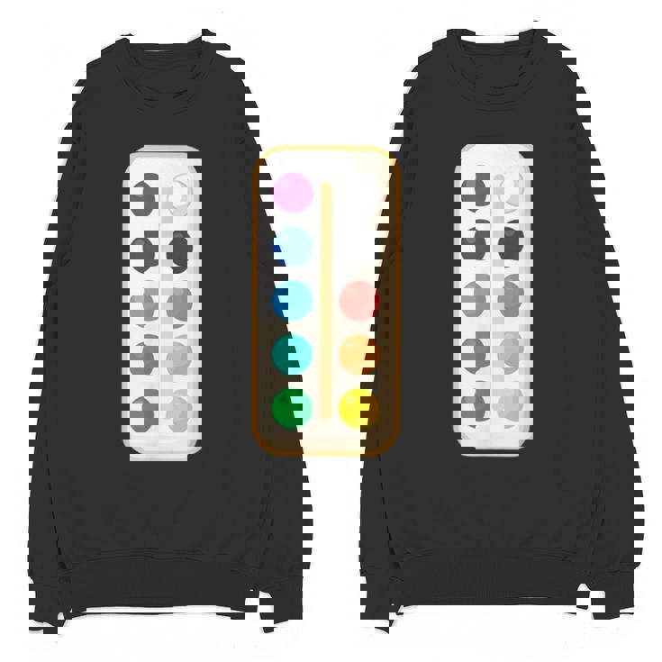 Paint Palette ArtSet Halloween Costume For Teachers Students For Men Women Kids Unisex Sweatshirt