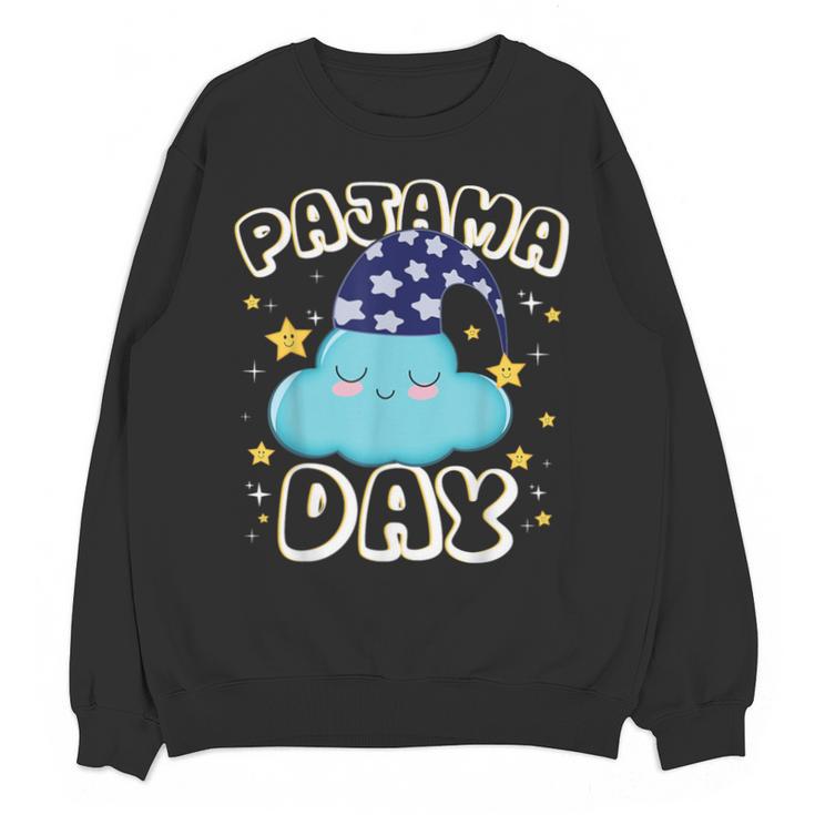 Pajama Day School Spirit Week Fun Cloud Teacher Student Unisex Sweatshirt