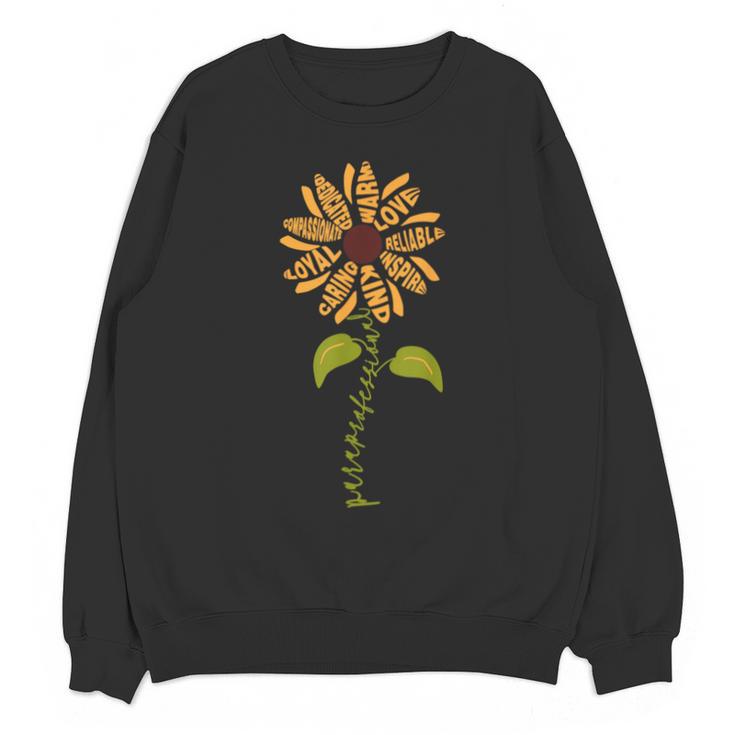 Paraprofessional Para Sunflower Teacher Back To School Unisex Sweatshirt