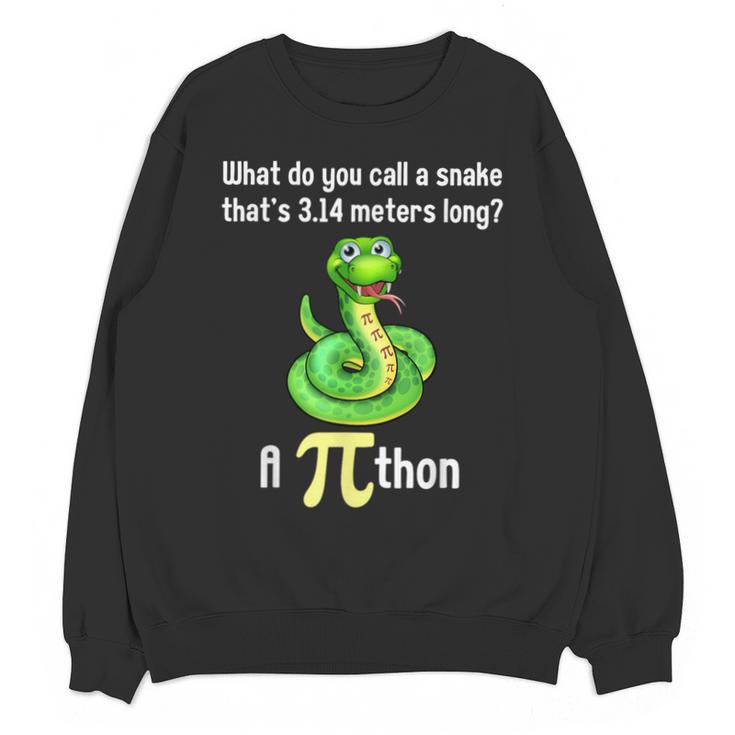 Pi Day Puns Pithon Math Teacher Jokes Women Men Kids Unisex Sweatshirt