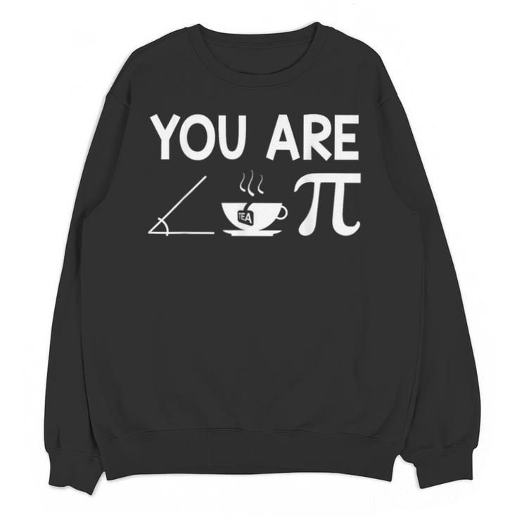 Pi Day Shirt Women Teacher 2022 Math Cutie Pie Acute Tea Pie Unisex Sweatshirt